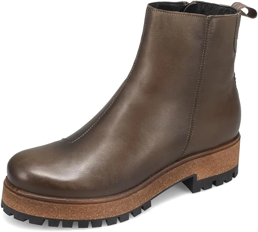 Taos Downtown Women's Boots - Stylish and Classic Design for Everyday Fashion - Easy On-Off Size Zipper - Curves & Pods Removable Footbed with Arch Support