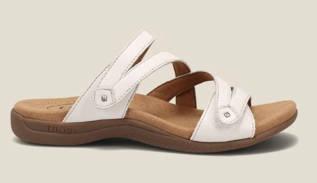 Taos White Double U Women's Comfort Sandals DBU-13930
