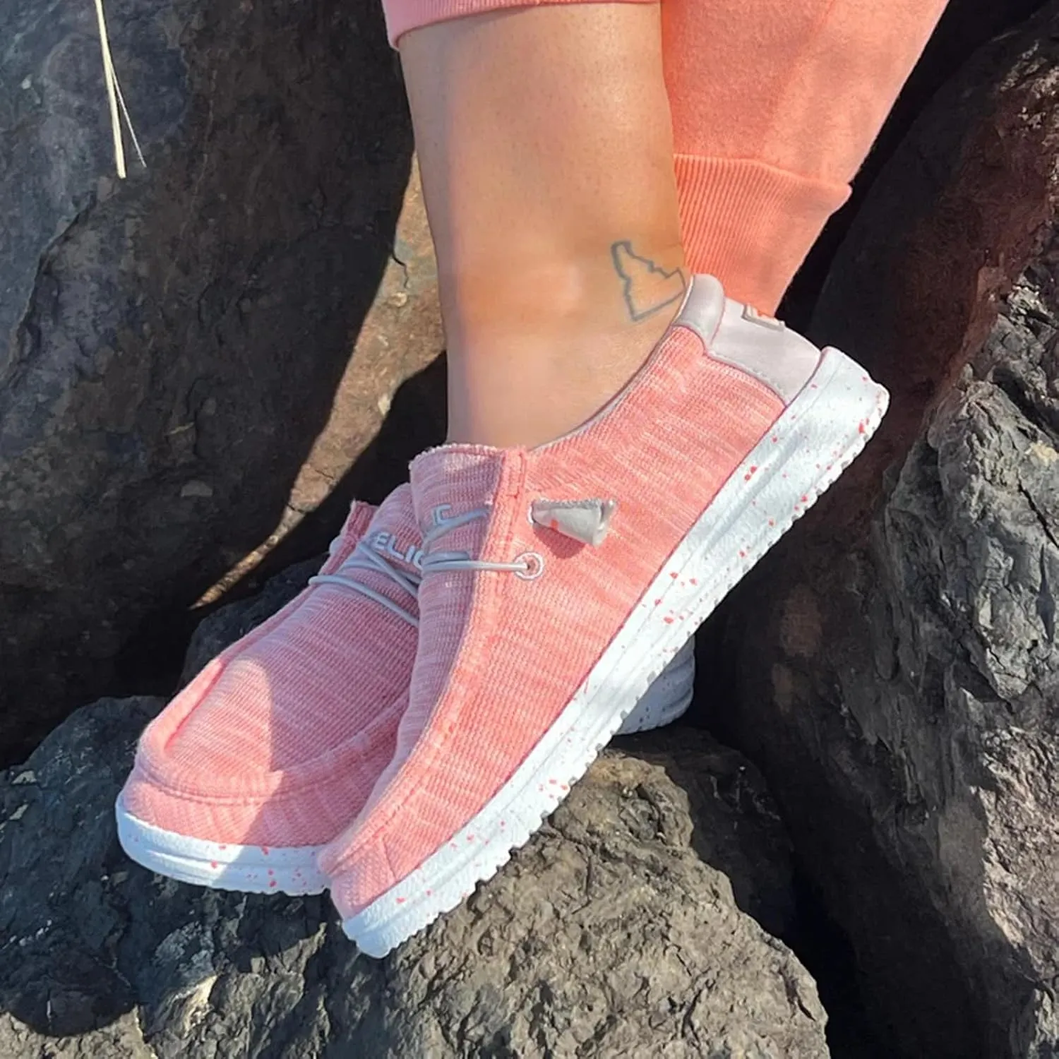 TELIC Women's Wave Slip-On Shoes - Lightweight, Breathable, Arch-Supporting, Easy On & Off - Great for Everyday Wear