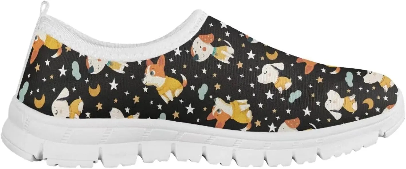 TODIYADDU Soccer Basketball Sports Lover Shoes for Boys Athletic Slip On Sneakers, White