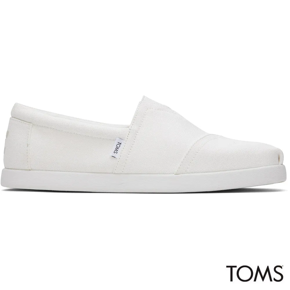 Toms Mens Alp Fwd White Recycled Cotton Canvas