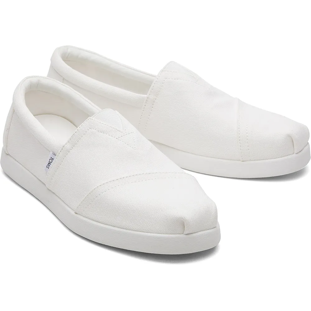 Toms Mens Alp Fwd White Recycled Cotton Canvas
