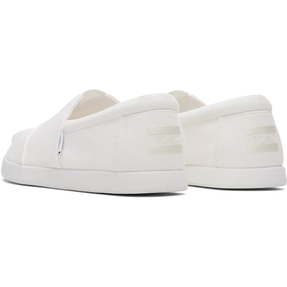 Toms Mens Alp Fwd White Recycled Cotton Canvas