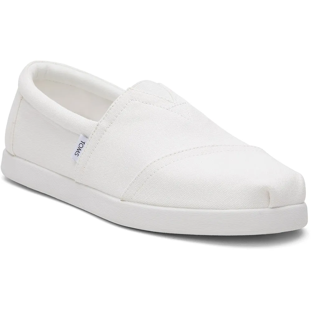 Toms Mens Alp Fwd White Recycled Cotton Canvas