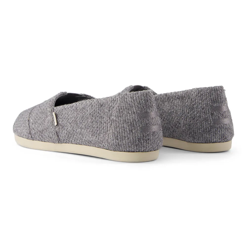 Toms Wmns Alpargata Ultimate Gray Sparkle Knit
