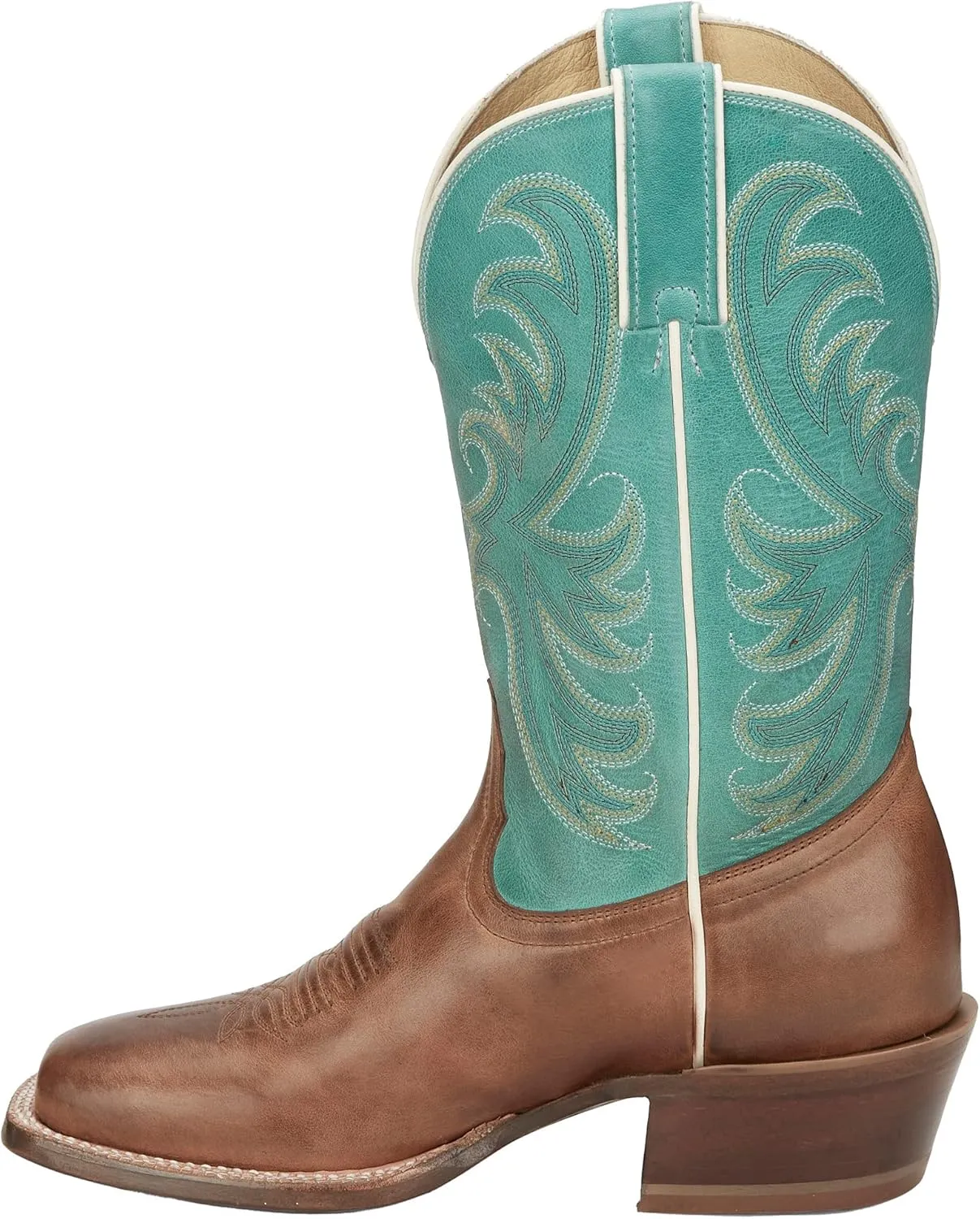 Tony Lama Women's Rowena Caramel Wide Square Toe with 11in. Shaft