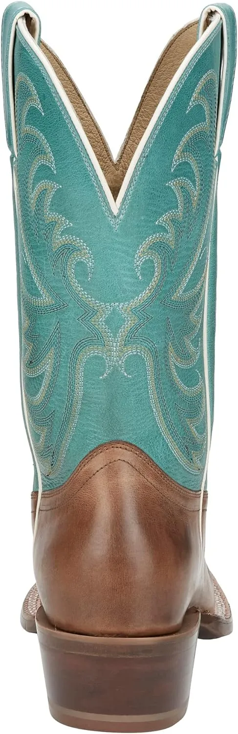 Tony Lama Women's Rowena Caramel Wide Square Toe with 11in. Shaft