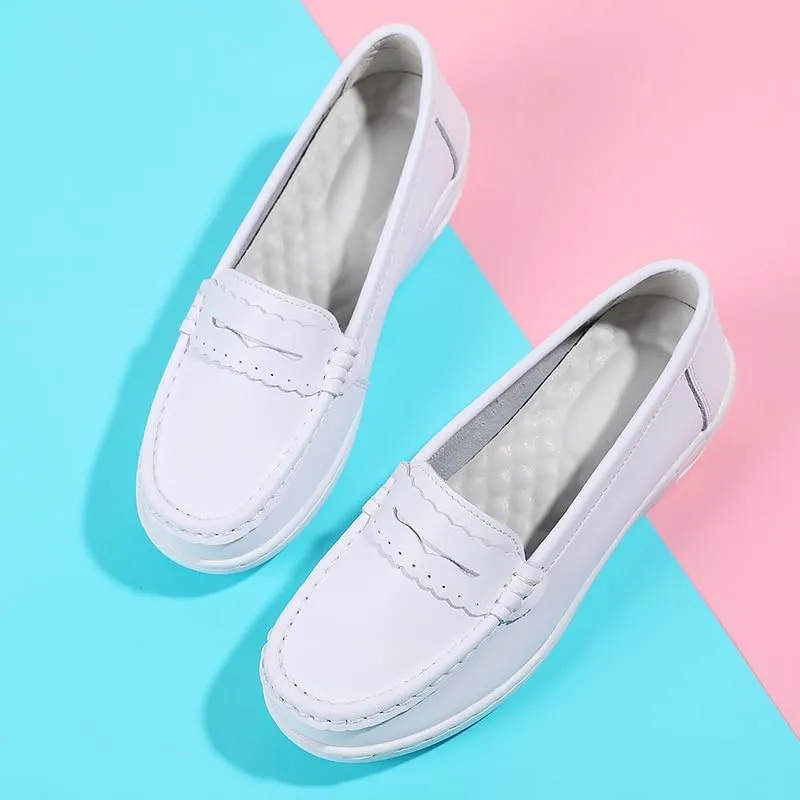 Touchmosees Women's Wedge Nursing Shoes Air Cushion Nurse Sneaker Orthopedic Diabetic Toning Rocker Walking Platform Shoes