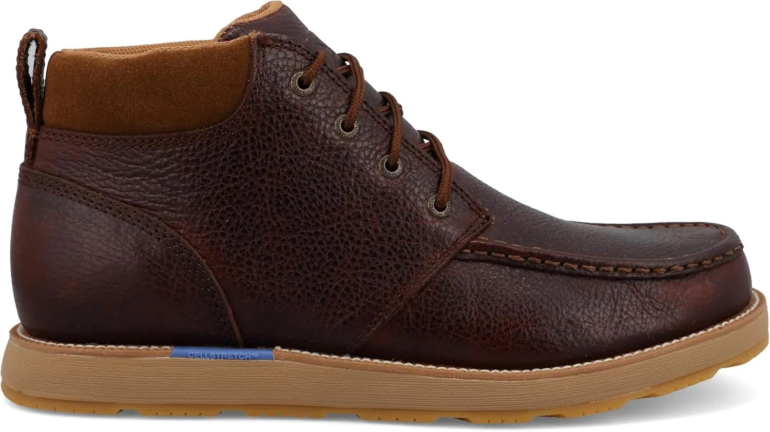 Twisted X Men's 5" CellStretch Wedge Sole Boot, Moc Toe with CellStretch
