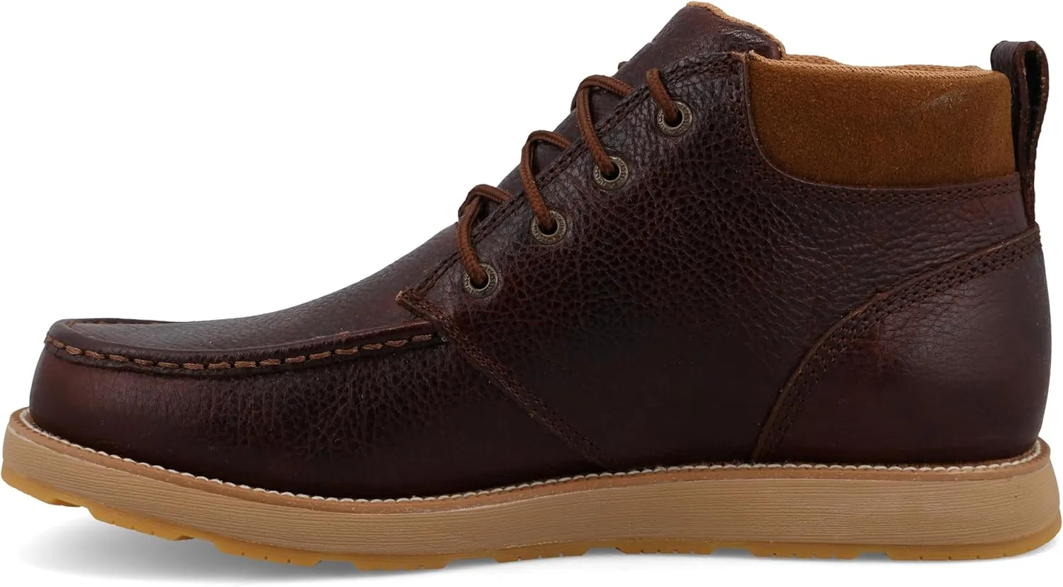 Twisted X Men's 5" CellStretch Wedge Sole Boot, Moc Toe with CellStretch