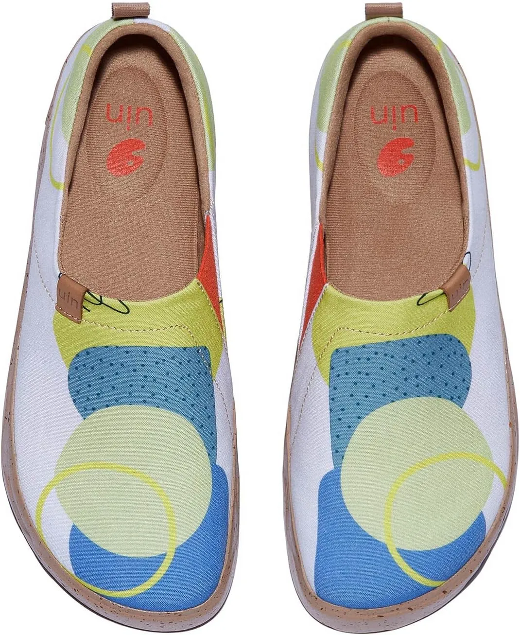 UIN Women's Art Travel Walking Shoes Slip On Casual Lightweight Wide Toe Fashion Sneaker Toledo Ⅸ