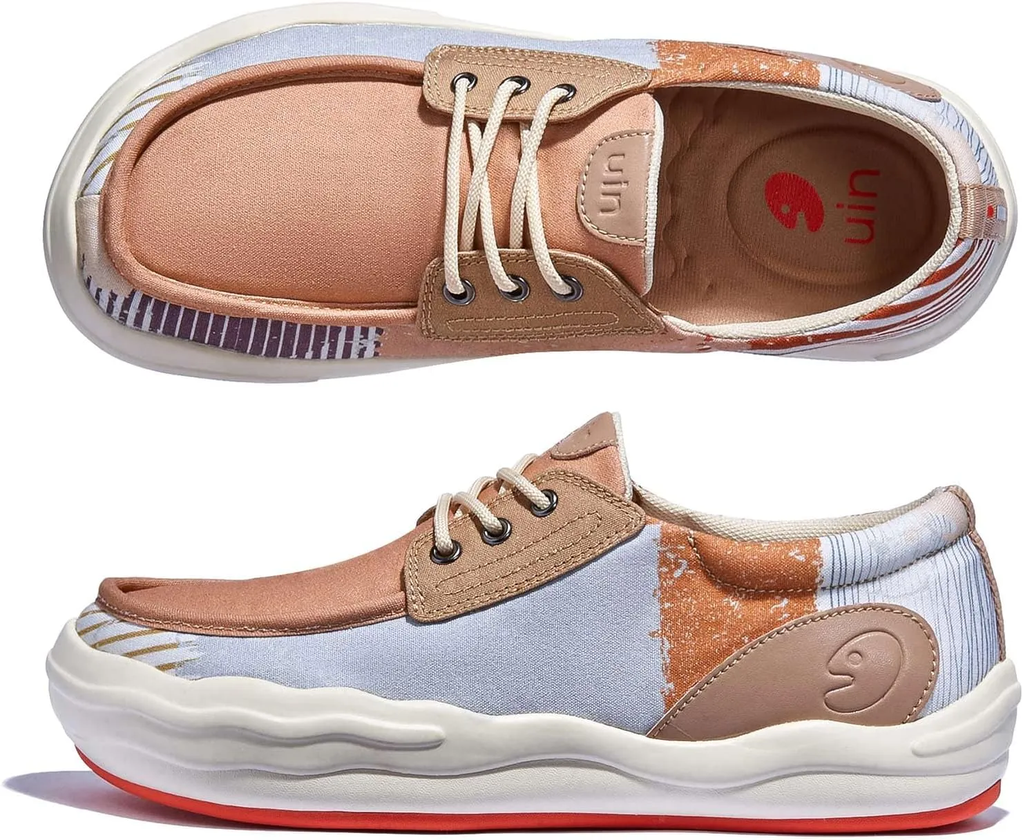 UIN Women's Fashion Platform Sneaker Slip On Walking Casual Comfortable Art Painted Travel Shoes Andalusia
