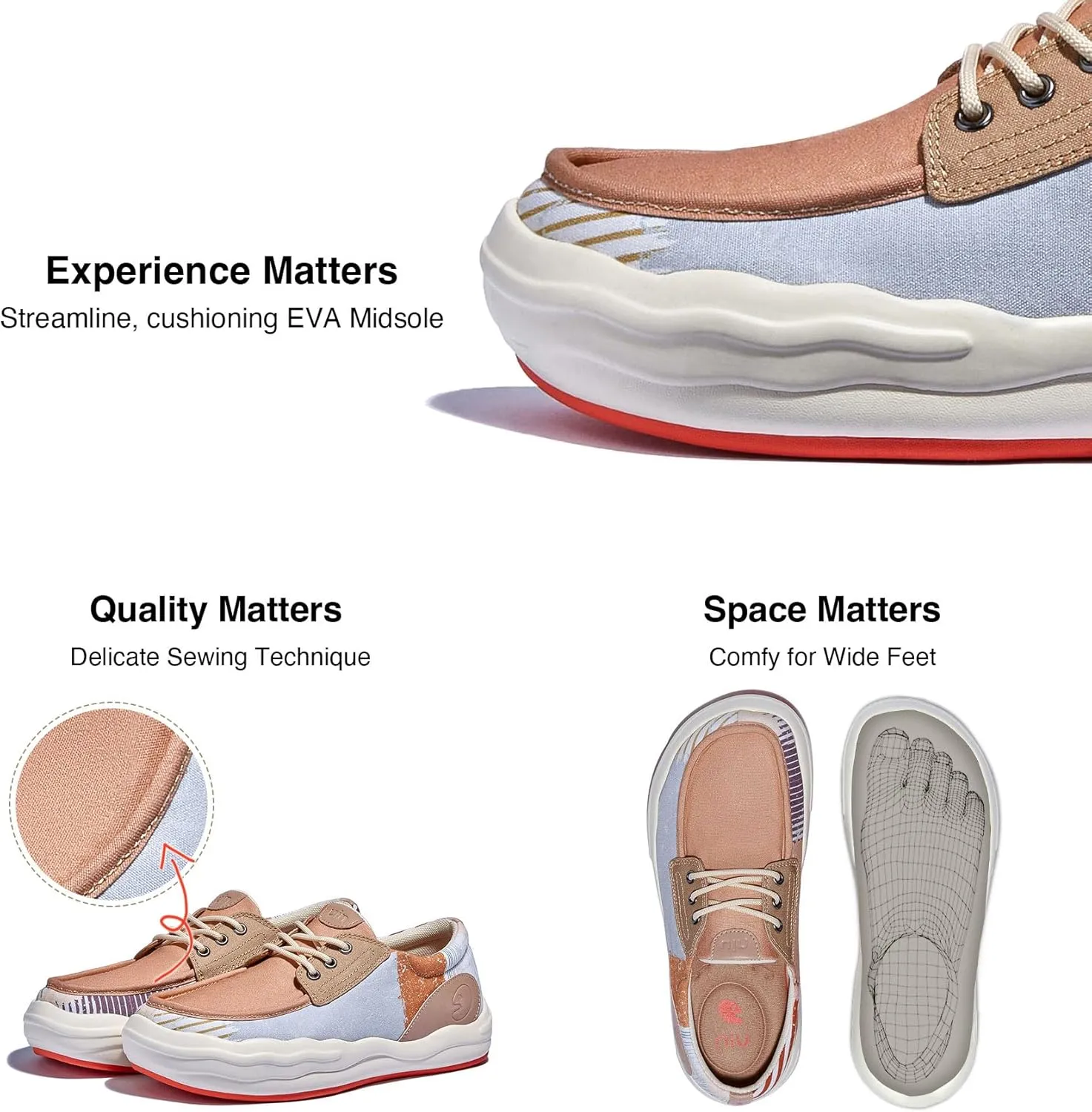 UIN Women's Fashion Platform Sneaker Slip On Walking Casual Comfortable Art Painted Travel Shoes Andalusia