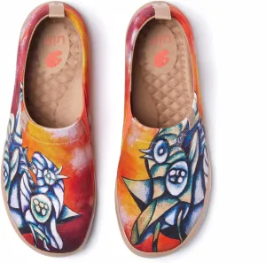 UIN Zoltan Women's Art Travel Shoes Comfort Slip On Loafers Lightweight Fashion Sneaker