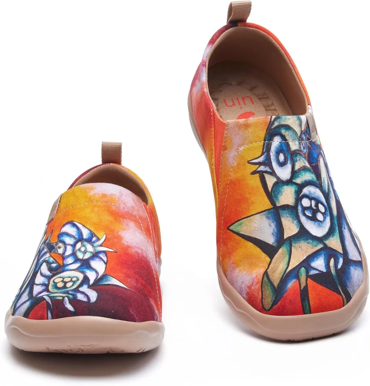 UIN Zoltan Women's Art Travel Shoes Comfort Slip On Loafers Lightweight Fashion Sneaker