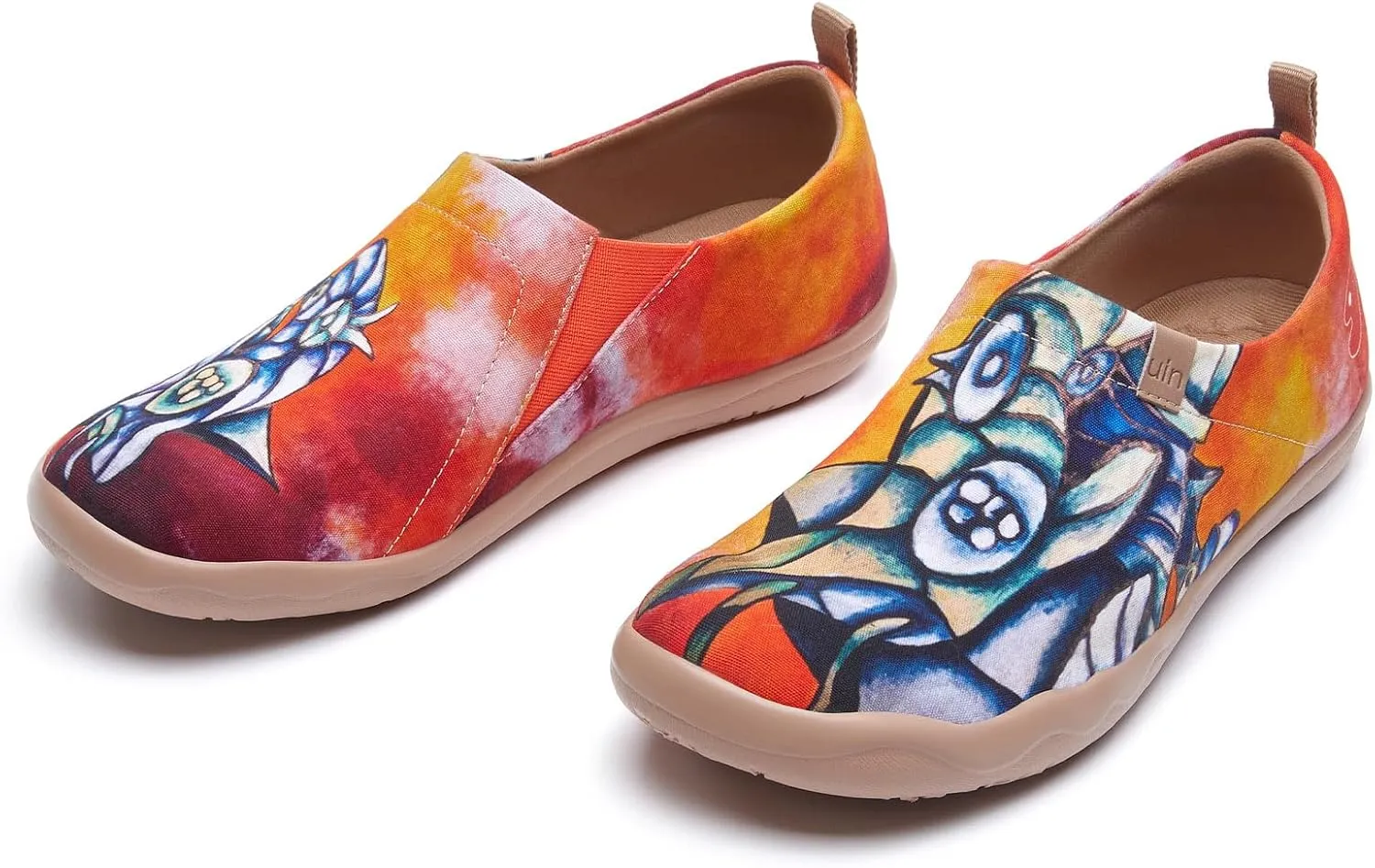 UIN Zoltan Women's Art Travel Shoes Comfort Slip On Loafers Lightweight Fashion Sneaker