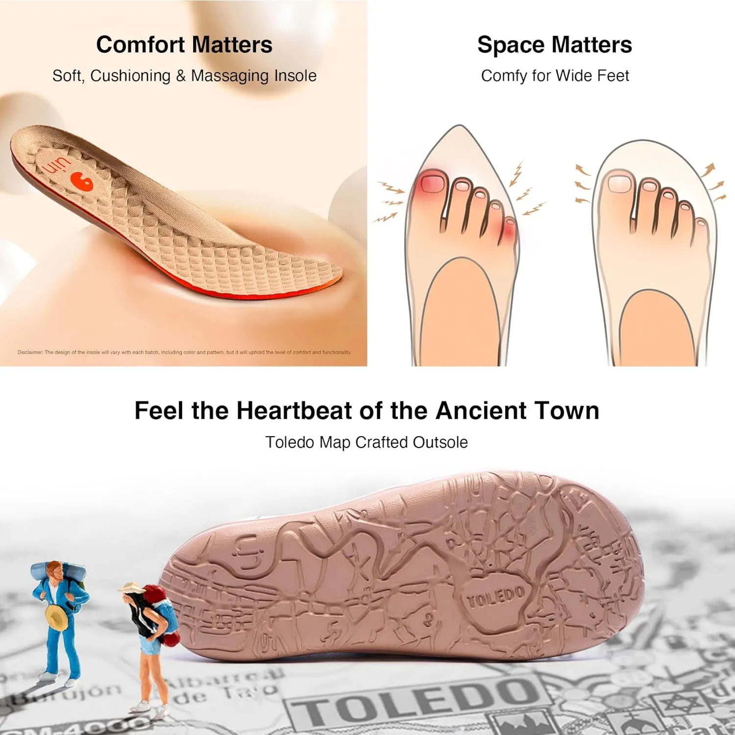 UIN Zoltan Women's Art Travel Shoes Comfort Slip On Loafers Lightweight Fashion Sneaker