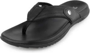 Ultra Soft Cushion Beach Flip Flops with Arch Support Thick Sport Sandals for Men Comfort Casual Thong Sandal Slip On Indoor Outdoor Durable Outsole, Water Friendly