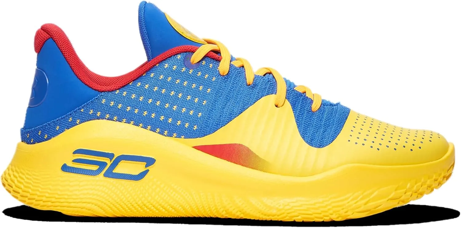 Under Armour Curry 4 Low Flotro - Men's (Blue/Yellow/Black)