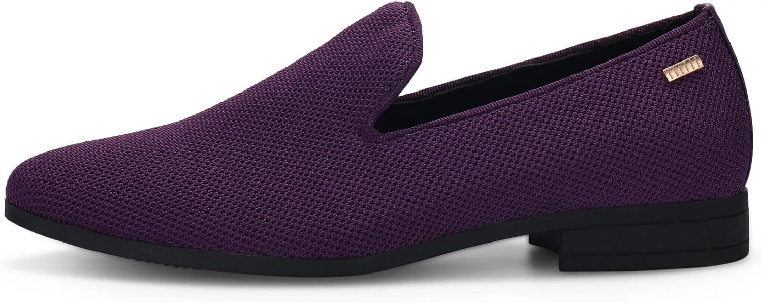 UUBARIS Mens Dress Loafers Tuxedo Suit Slip on Shoes