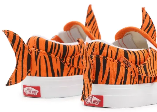 Vans Toddler Slip-on V Tiger Shark Orange