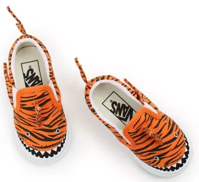 Vans Toddler Slip-on V Tiger Shark Orange