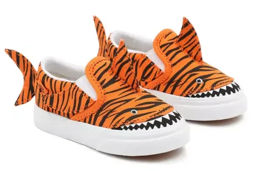 Vans Toddler Slip-on V Tiger Shark Orange