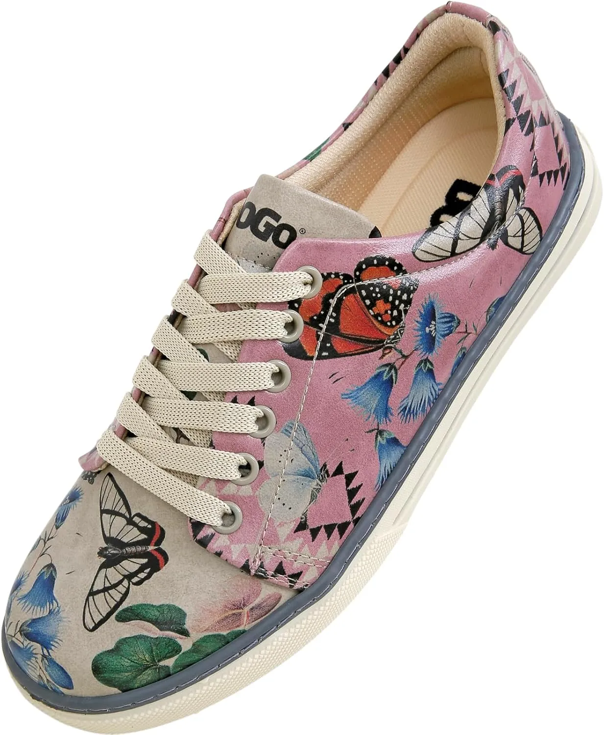 Vegan Leather Sneakers for Women - Handmade and Unique Design Fashion Sneakers for Women