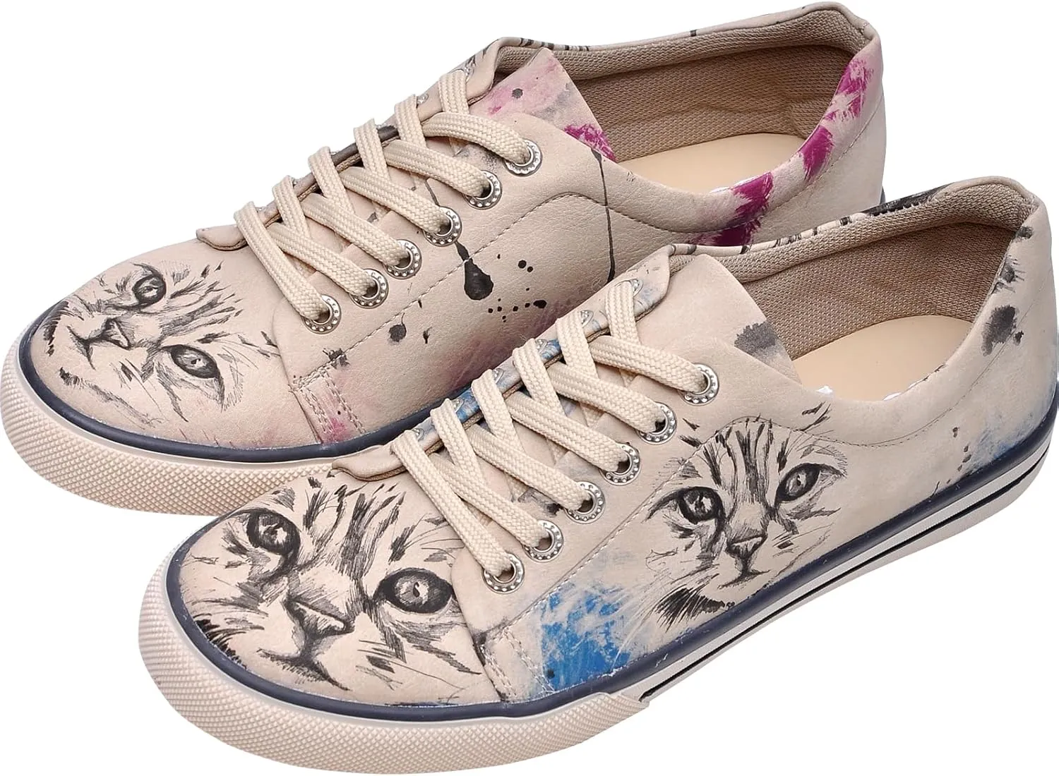 Vegan Leather Sneakers for Women - Handmade and Unique Fashion Sneakers for Women