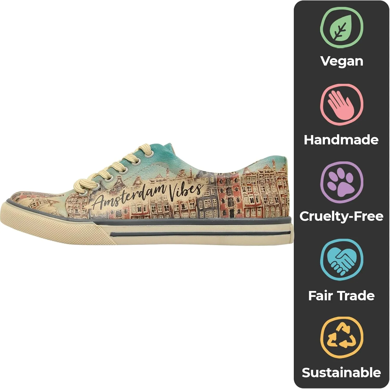 Vegan Leather Sneakers for Women - Handmade and Unique Fashion Sneakers for Women