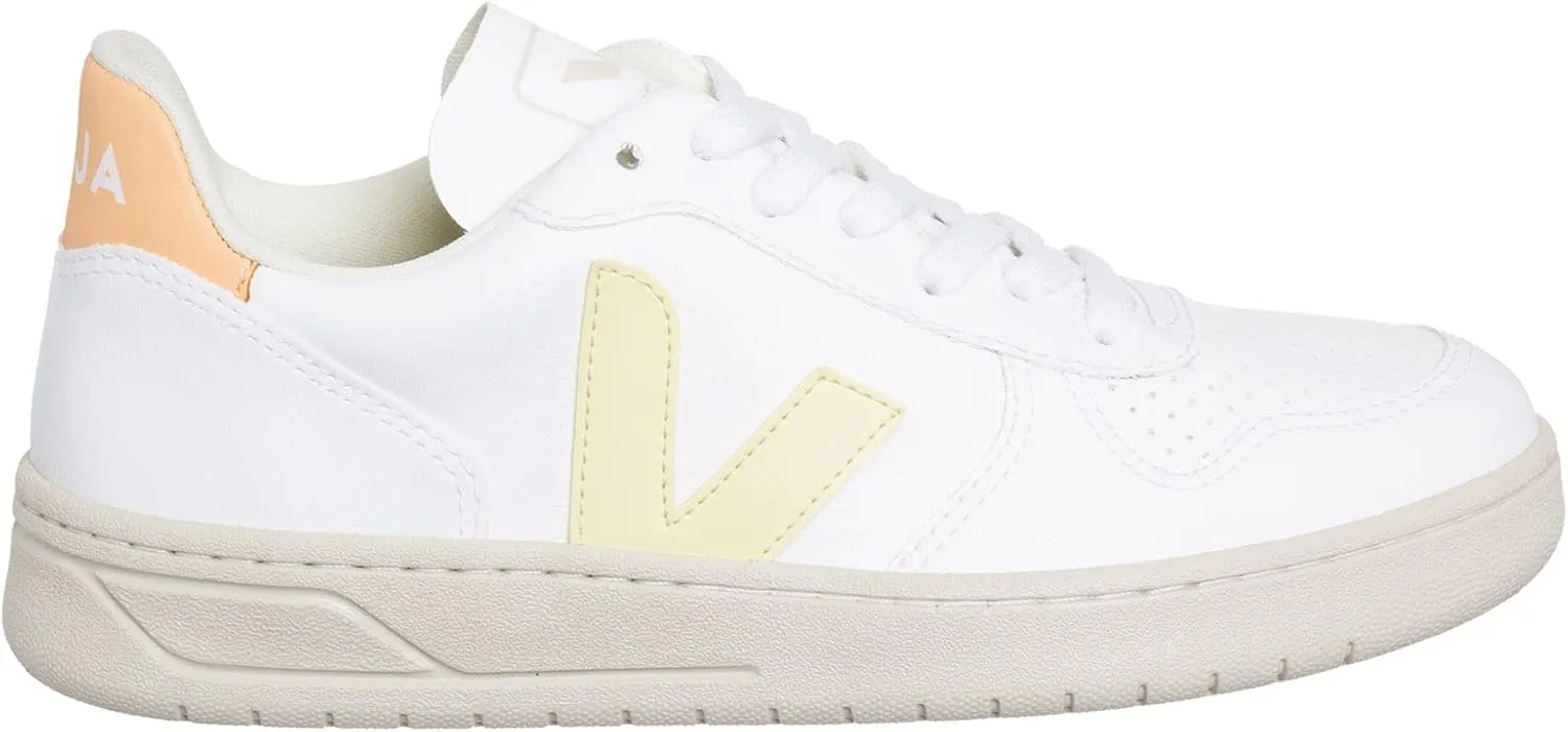Veja Women V-10 Sneakers White - Sun - Peach 8 US