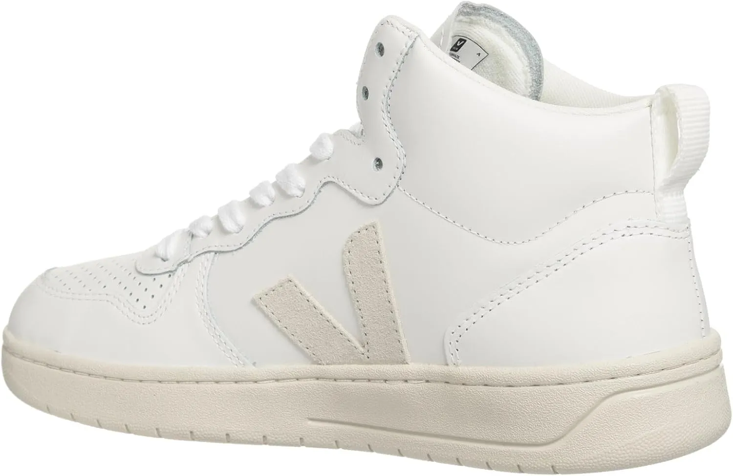 Veja Women V-15 high-top Sneakers White - Natural
