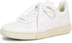 Veja-Women's V-10 Lace Up Sneakers, Extra White, 5 Medium US