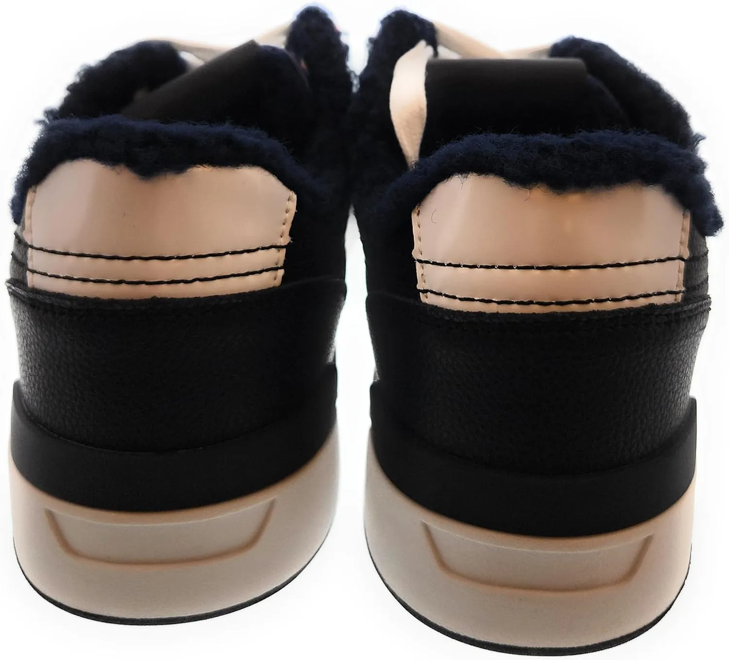 VERSACE JEANS COUTURE Black Fuzzy Lined Sneakers- for Mens
