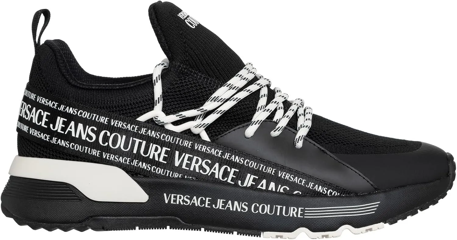 Versace Jeans Couture Sneakers 77YA3SA3 ZS917 Colours Black 899 (Black 899, US Footwear Size System, Adult, Men, Numeric, Medium, 7.5)