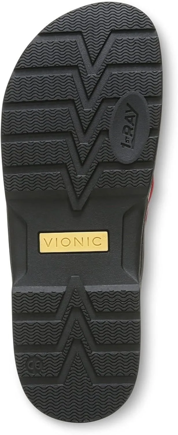 Vionic Men's Wander Wyatt Flip Flop Sandals- Supportive Men's Toe-Post Sandals That Include Three-Zone Comfort with Orthotic Insole Arch Support, Medium Fit