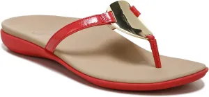Vionic Raysa Women's Toe Post Supportive Sandal Poppy - 6.5 Medium