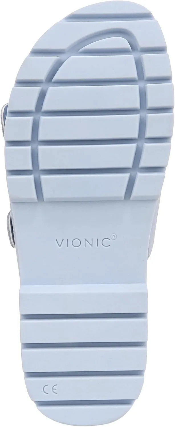 Vionic Women's Capitola Platform Sandal- Supportive Strappy Flatform Sandal That Includes an Orthotic Insole and Cushioned Outsole for Arch Support, Medium Fit