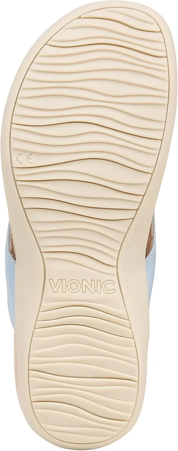 Vionic Women's Rest Bella Toe Post Sandal- Supportive Ladies Orthotic Sandals that include Three Zone Comfort with Arch Support- Flip Flop for Ladies, Medium and Wide Width Size 5-12