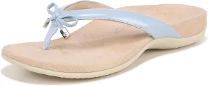 Vionic Women's Rest Bella Toe Post Sandal- Supportive Ladies Orthotic Sandals that include Three Zone Comfort with Arch Support- Flip Flop for Ladies, Medium and Wide Width Size 5-12
