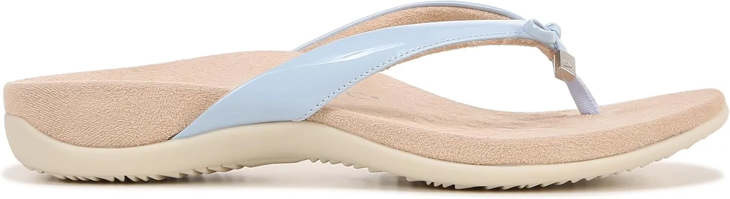Vionic Women's Rest Bella Toe Post Sandal- Supportive Ladies Orthotic Sandals that include Three Zone Comfort with Arch Support- Flip Flop for Ladies, Medium and Wide Width Size 5-12