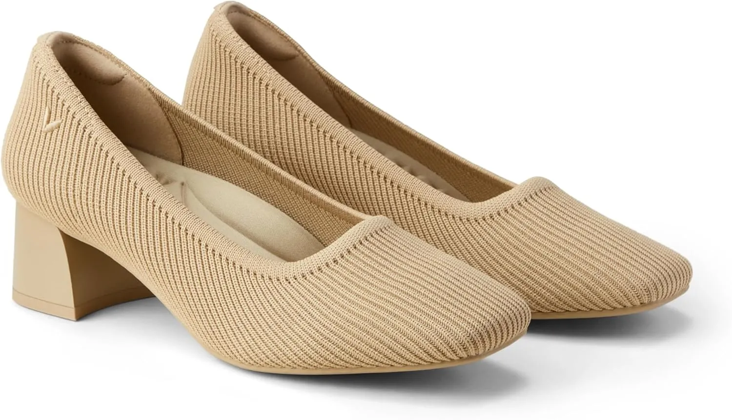 VIVAIA Women's Pumps Melody pro Square Toe Chunky Heels Slip on Dressy Heels for Women Classic 1.77" Mid High Pumps Shoes