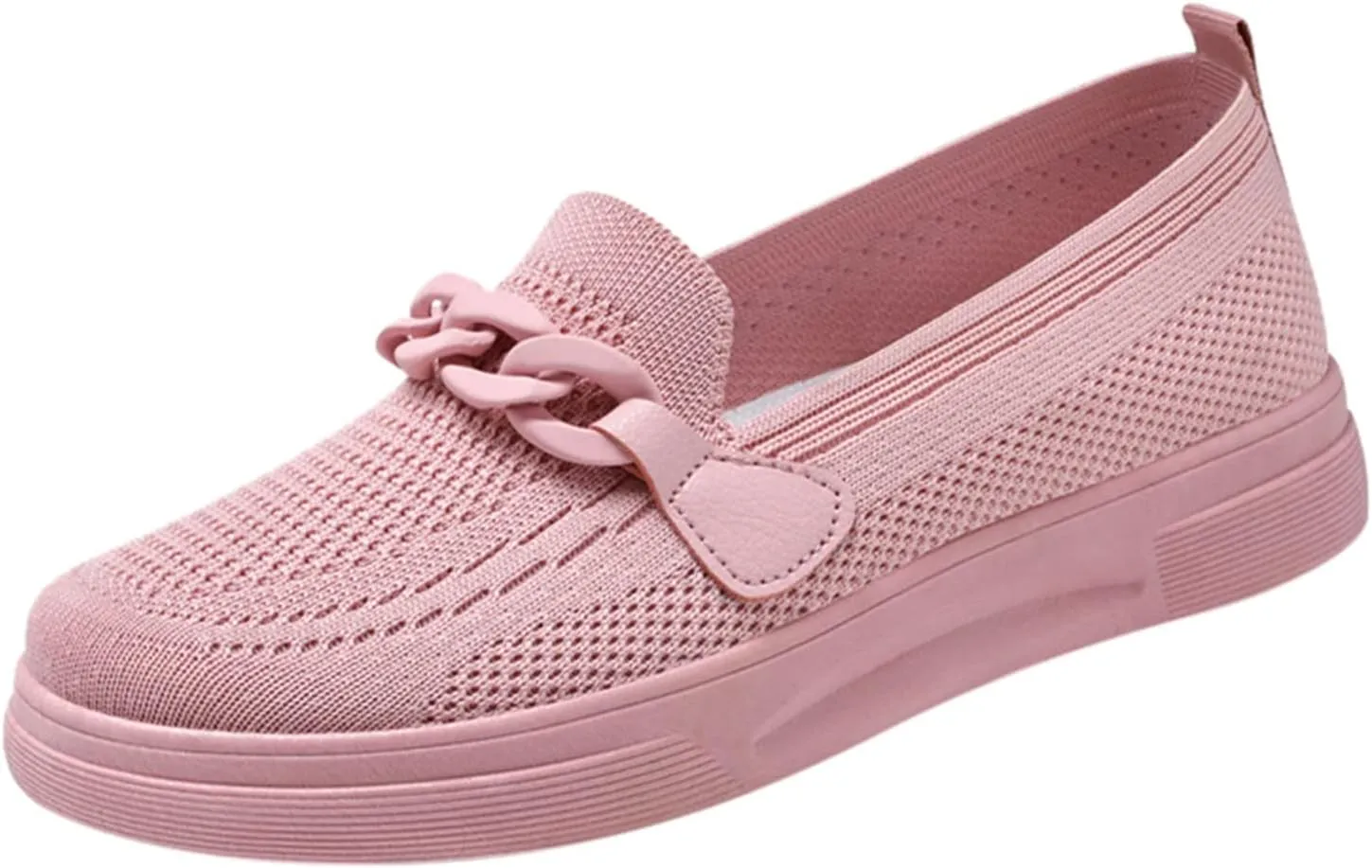 Walking Shoes for Women Flat Loafers Knitted Mesh Breathable Lightweight Walking Loafers Soft Sneakers Sole Casual Daily Shoes