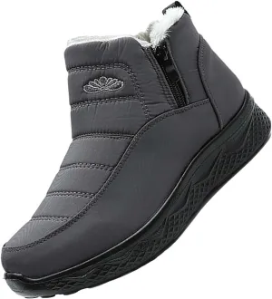 Waterproof Boots for Women Anti-Slip Mid-Calf Snow Boots Warm Outdoor Comfortable Hiking Booties