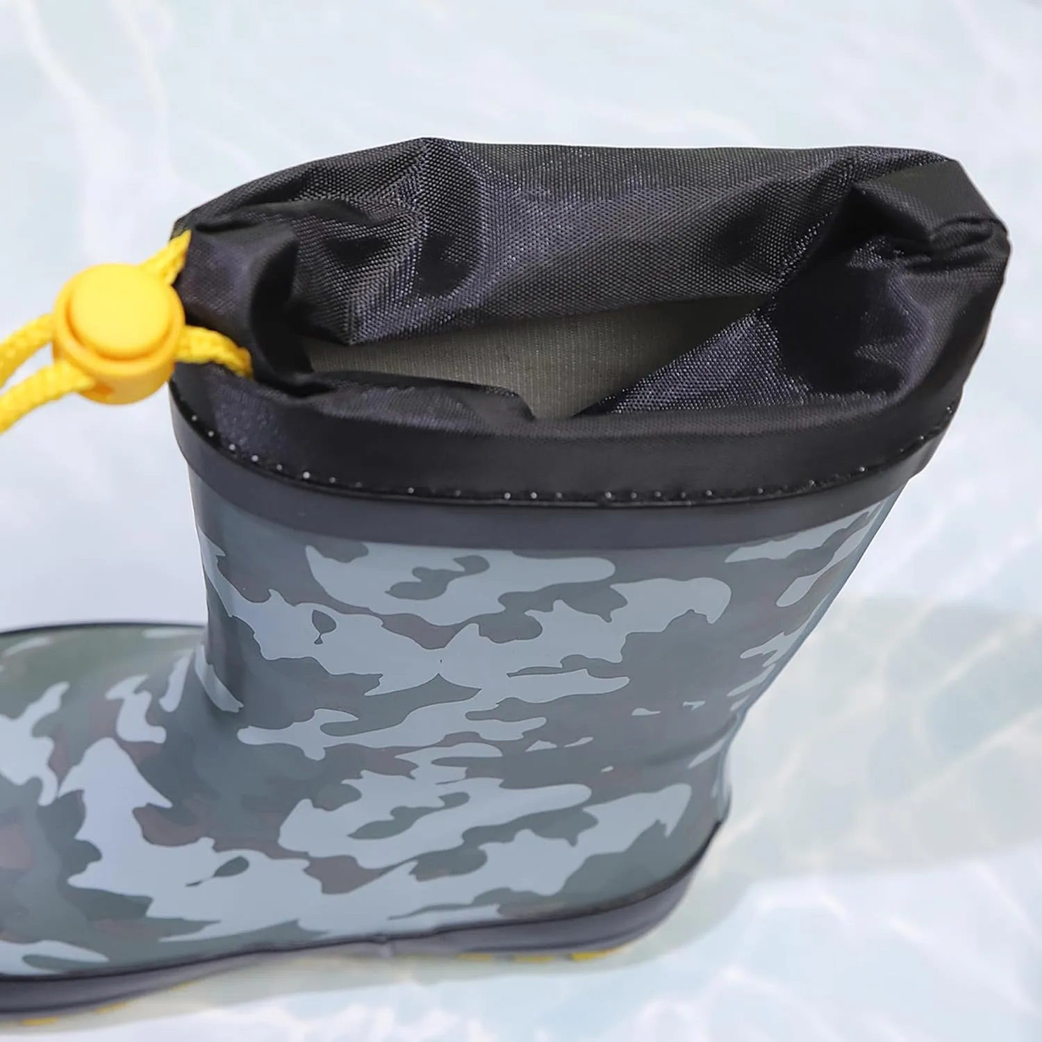 Waterproof Rain Boots for Toddler and Kids - Boys Girls Rubber Rain Boots with Easy on Handles for Outdoor Playing