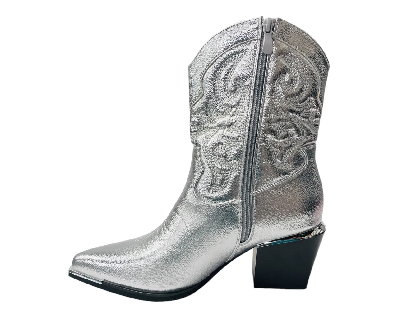 Western Cowboy Embroidered Ankle Boots