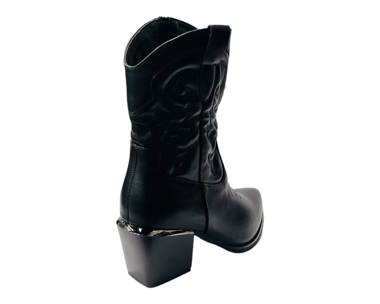 Western Cowboy Embroidered Ankle Boots