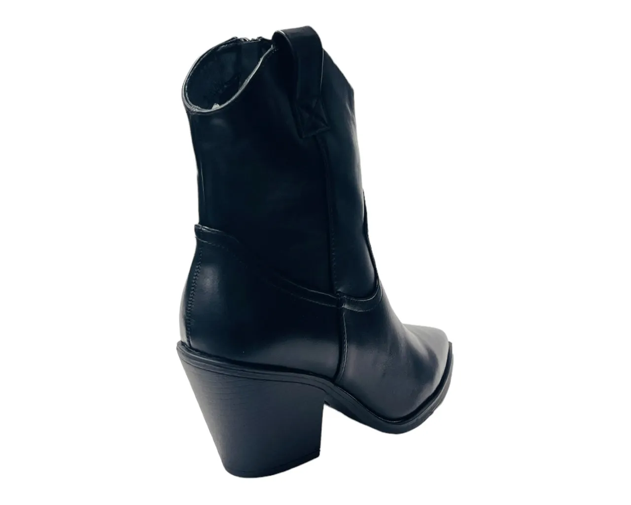 Western Cowboy Zip Ankle Boots