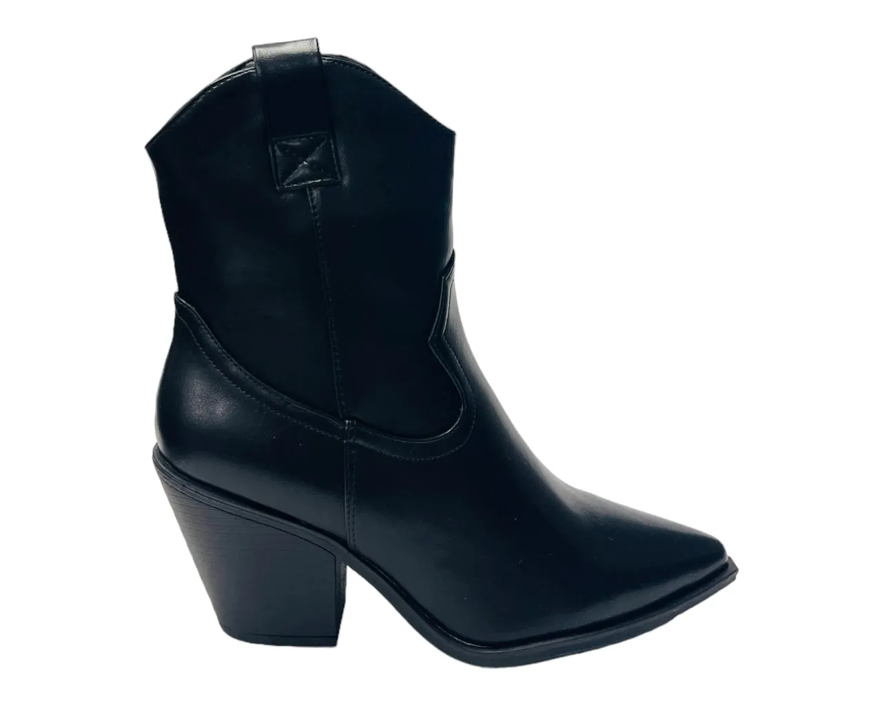 Western Cowboy Zip Ankle Boots