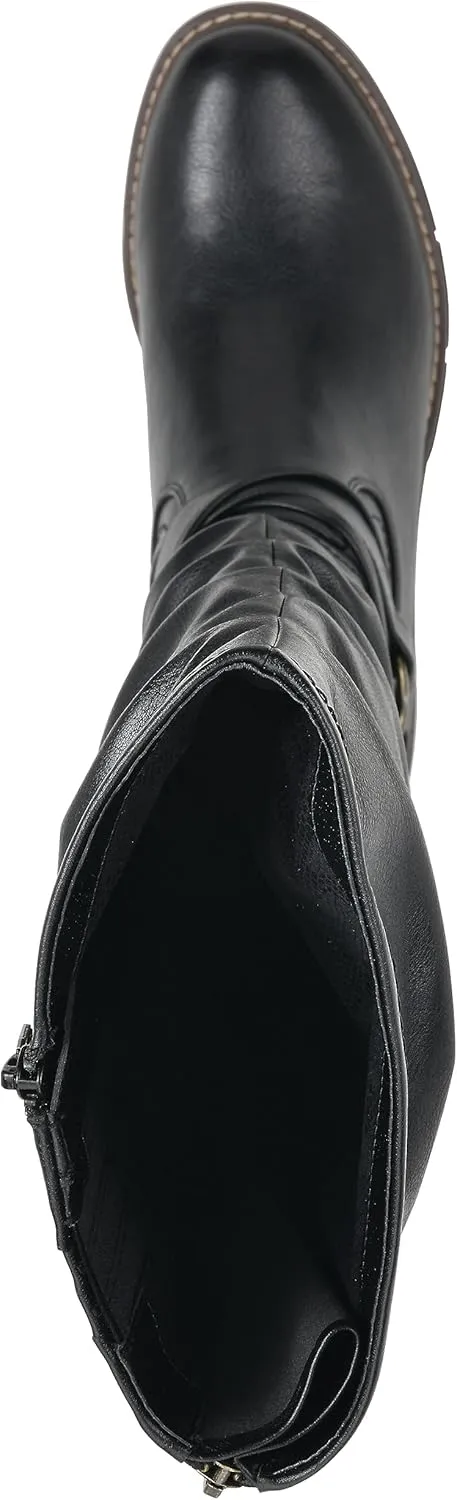 WHITE MOUNTAIN Women's Shoes Crammers Stack-Heeled Tall Boot